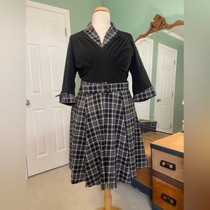 Miss Candyfloss Kassandra Lou Tartan dress